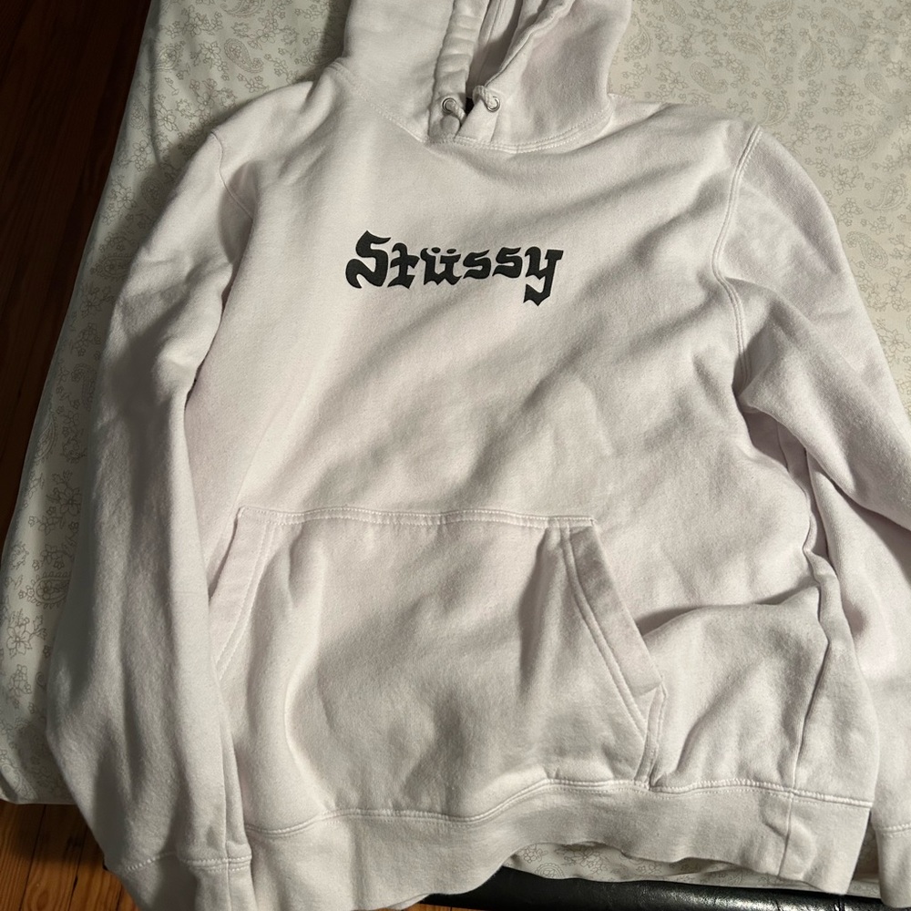 Stussy White Hoodie